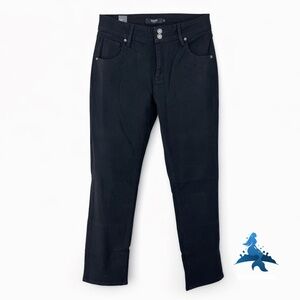 1280 NWT HUDSON Midrise Straight Jeans Premium Stretch – 10 – Pitch Black